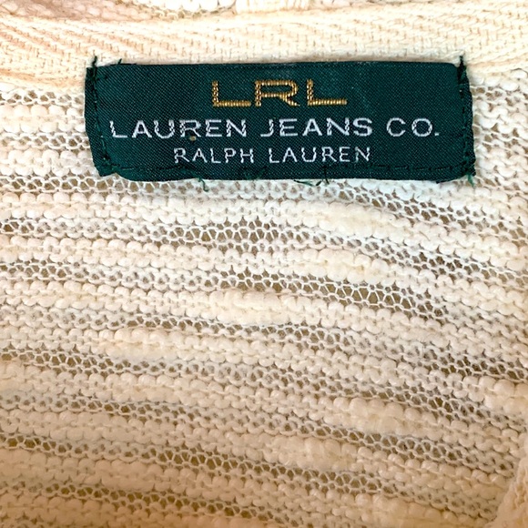 LRL Lauren Jeans Co Brushed Cotton Hoodie with 3 Button Front - Picture 5 of 9